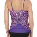 prAna 3/$20 Moorea Tankini Top in Dusted Peri Jasmine Photo 3