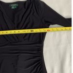 Ralph Lauren Lauren  Black vneck dress‎ Photo 3