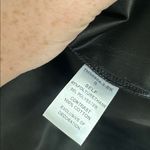 THML  Faux Leather Flutter Sleeve Shirt Photo 5