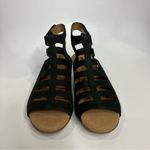 Clarks Valerie Shelly heeled sandals black leather open toe women’s size 7.5 Photo 1