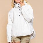 POL Emma Quilted Pullover Hooded Jacket W/1/2 Snap Front size M C20 Photo 1