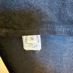 Lorraine Wardy Womens Black Denim Vest Size S Plaid Pocket Detail Photo 2