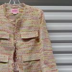 Kate Spade  Womens Blazer Size 8 Tweed Quiet Luxury Parisian Chic Jacket Coquette Photo 6