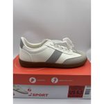 New J Sport Cecily Women’s Sneaker Suede White/Grey Low Top Shoes Size 6.5 US White Photo 6