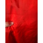 ATLIEN Red Satin Ruffle Sleeveless Crewneck Waist Tie Shift Dress Size Large Photo 8