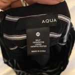 AQUA Black and White Flowy Striped Pants Photo 2