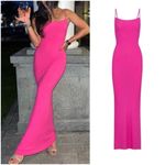 SKIMS Soft Lounge Rib Knit Long Slip Sleeveless Maxi Dress Pink XL Snatch Waist Photo 1