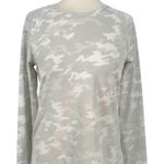 Spanx  Better Base Crew Womens Long Sleeve Camo Print Top Size Large Photo 0