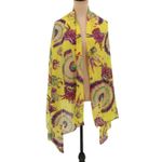 NWT Yellow Purple Dream Catcher Scarf Wrap Shawl Lightweight Boho Colorful‎ Photo 3