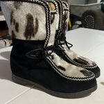 Vintage Aspen After Ski Chukka Boots USA Made Size 6 Rubber Soles Black Photo 0
