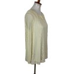 Krazy Kat  Long Sleeve Top Ivory Small Lightweight Knit Cottagecore Photo 2