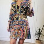 ZARA  MINI DRESS CHIFFON BELT SHORT PRINTED BELTED DRESS XL Photo 5