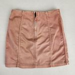 Free People  Modern Femme Denim Mini Skirt Size 2 Light Pink Photo 2