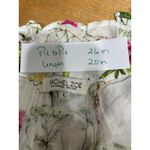 Rachel Zoe Floral Print White Square Neck 3/4 Sleeve Blouse Top Women's Size L Photo 2