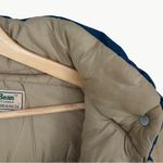 L.L.Bean Vintage 70s Hooded Puffer Parka | Sz Small (Estimated) | Blue & Tan Photo 11