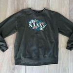 Just Hoods Olive Green Floral “Nanny” Sweatshirt Size XL Photo 0