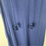 Tommy Bahama  Marina Slub Navy Sleeveless Tassel Tie Ruffle Hem Dress Size Large Photo 6