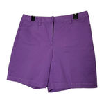 Lands' End Lands‎ End Purple Mid Rise Shorts Womens Size 10 Casual Everyday Photo 0