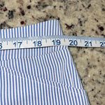 Charter Club Womens Striped Flat Front High Rise Shorts Blue White Size 16 NWOT Photo 3