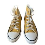 Converse Unisex gold High Top Sneakers Casual Lace-Up Shoes 7 Photo 2
