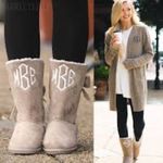 Marley Lilly Sherpa tie boots NOT monogrammed Photo 0
