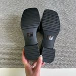 Wild Fable  Black Patent Chunky Block Heel Slides Sandals Size 7 Photo 3