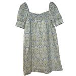 J.Crew  100% Cotton Green Afternoon Liberty Lodden Fabric Mini Dress Size Medium Photo 2
