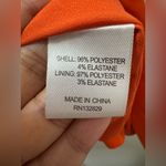 L'Academie  The Fleur Orange Blazer Small Satin Photo 3