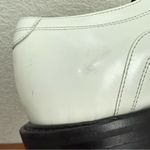 Acne Studios  White Leather Derby Oxford Lace Up Chunky Heels Shoes Size 37 Photo 15