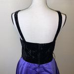 De Laru Linda Bernell vintage velvet satin prom dress Black Size 10 Photo 5