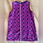 Charming Charlie Women Small pink blue geometric v-neck sleeveless tunic Top Photo 15