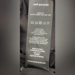 Self Portrait Too Jersey Cut Out Mesh Top Sleeves Black NWOT Women’s Size 4 Photo 8