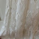Alice + Olivia Roseline White Lace Eyelet Maxi Dress Size Small Wedding Smocked Photo 9