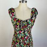 Nanette Lepore Lollipop Black Floral Dress Photo 3