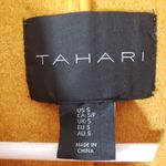 Tahari Women's Small Mustard, Yellow Solid Moto Jacket Photo 3