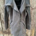 Michael Kors  Jacket Small Gray Coat Quilted Full Zip Logo Photo 0