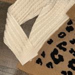 Andrée NWT Bold Adventures Camel Brown Leopard Sweater Small Photo 3