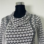 BCBGMAXAZRIA  Asymmetrical Zip Knit Moto Jacket Size Small Photo 3
