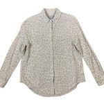 Rails  Ellis Grey Jaguar Leopard Print Button Down Shirt Womens‎ XS Long Sleeve Photo 0