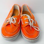 Apple Bottoms  Women's Orange Patent Boat Shoes Size 9 — 2000s Y2K Vintage Photo 1