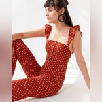 Urban Outfitters Lucca Couture Madelynn Polka Dot Ruffle Jumpsuit Photo 3