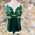 Boston Proper  Elegant Green Velvet Camisole Photo 5