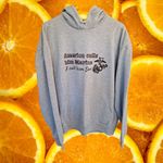 Vapor‎ Marine Mom Hoodie Sweatshirt SIze XL Gray Photo 2