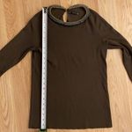 ZARA knit top with beaded neckline size small Photo 9