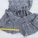Hollister  Gingham Ruffle Romper - Black/White - S Photo 12