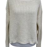 Alex Mill Classic Knit Pullover Sweater Drop Shoulder Curved Hem White size XS Photo 0