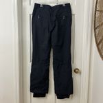 Obermeyer Womens Ski Snowboard Pants Size 12 Black Zip Leg Opening 5 Pocket Photo 1