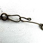 Red yellow and green hand painted vintage beaded necklace Photo 3