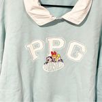 Dolls Kill  x Powerpuff Girls Size Medium Blue Collared Graphic Sweatshirt Photo 1