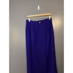 JH Collectibles Skirt Womens Purple Wool Lined Maxi Front Slit Made in USA Size L Photo 5